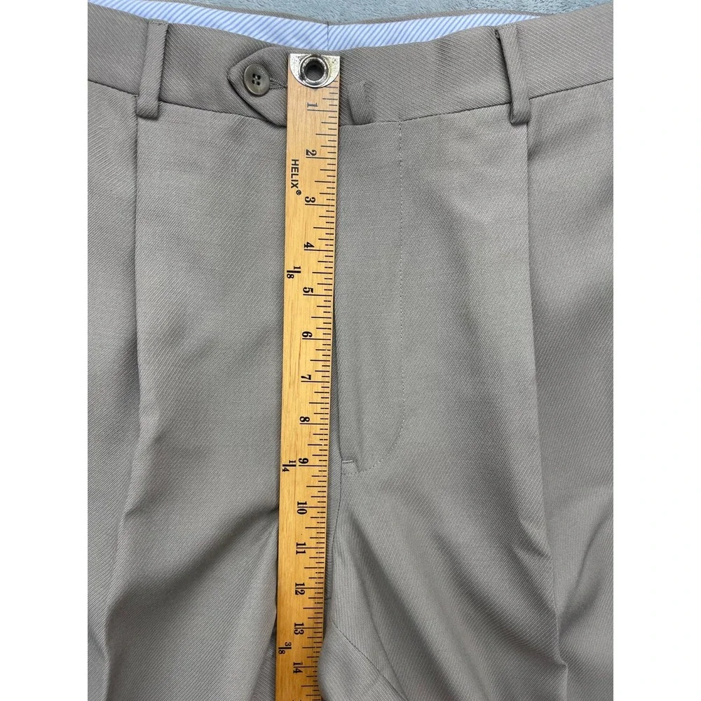 Keithmoor Mens Dress‎ Pants Trousers Size 36R (Real 38x35) Brown 100% Wool